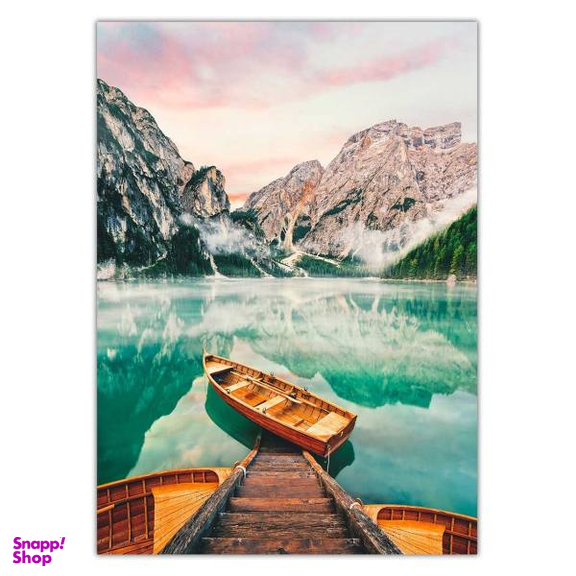 تابلو شاسی ونسونی طرح Lake of Mountain سایز 70 × 50 سانتی متر