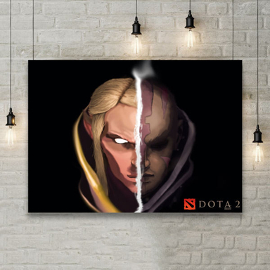 تابلو شاسی گالری استاربوی طرح Invoker و Anti Mage مدل بازی Dota 2