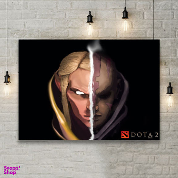 تابلو شاسی گالری استاربوی طرح Invoker و Anti Mage مدل بازی Dota 2