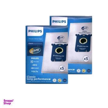 پاکت جارو برقی اصلی فیلیپس (Philips) بسته 5 عددی پک 2 تایی