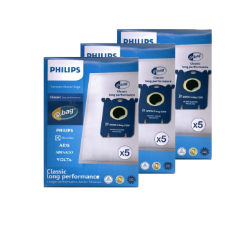 پاکت جارو برقی اصلی فیلیپس (Philips) بسته 5 عددی پک 3 تایی