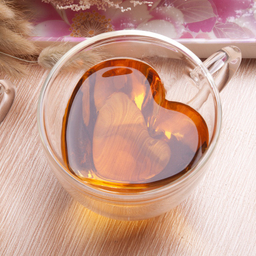 لیوان دوجداره مدل قلبی گنجایش 260 سی سی کد 4570