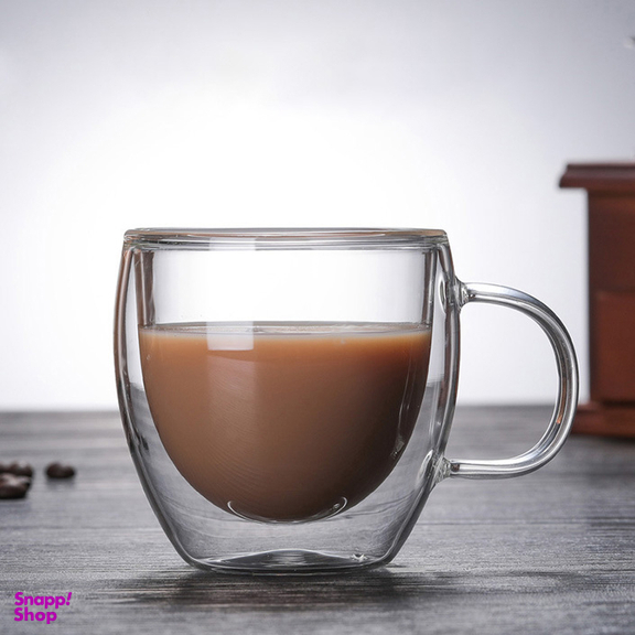فنجان قهوه مدل دو جداره گنجایش 180 سی‌سی کد 4562