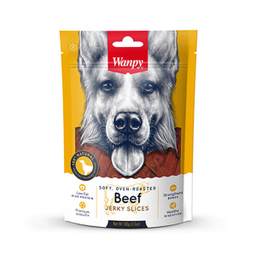 غذا تشویقی سگ ونپی مدل Beef Jerky Slices وزن 100 گرم