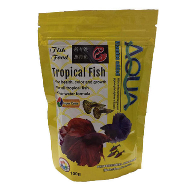 غذای ماهی آکوا مدل Tropical Fish وزن 100 گرم
