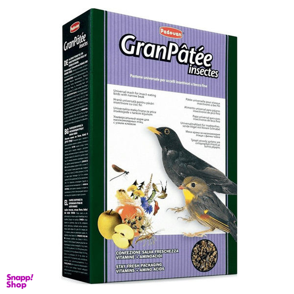 غذای مرغ مینا پادوان مدل Gran Patee Insectes وزن 1 کیلوگرم