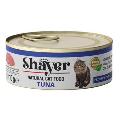 کنسرو غذای گربه شایر (Shayer) مدل Shayperpet Tuna وزن 110 گرم