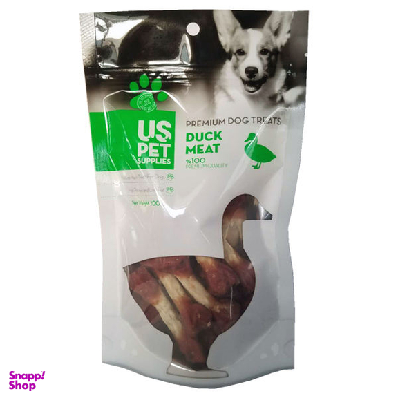 تشویقی سگ یو اس پت مدل Duck Dumbbell وزن 100 گرم