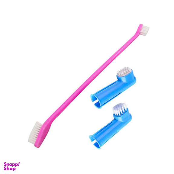 مسواک سگ و گربه کد Ms100 بسته سه عددی