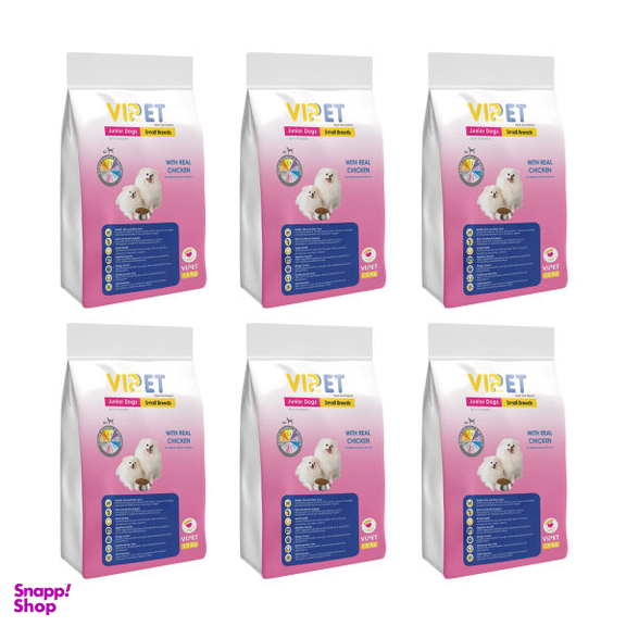 غذای توله سگ وی پت مدل Junior Small Breed وزن 1.5 کیلوگرم بسته 6 عددی
