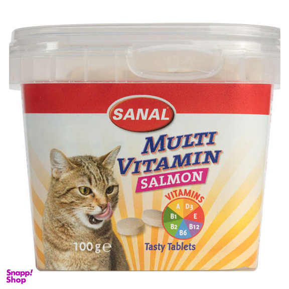 مکمل غذایی گربه سانال مدل Multi Vitamin Salmon Cup وزن 100 گرم