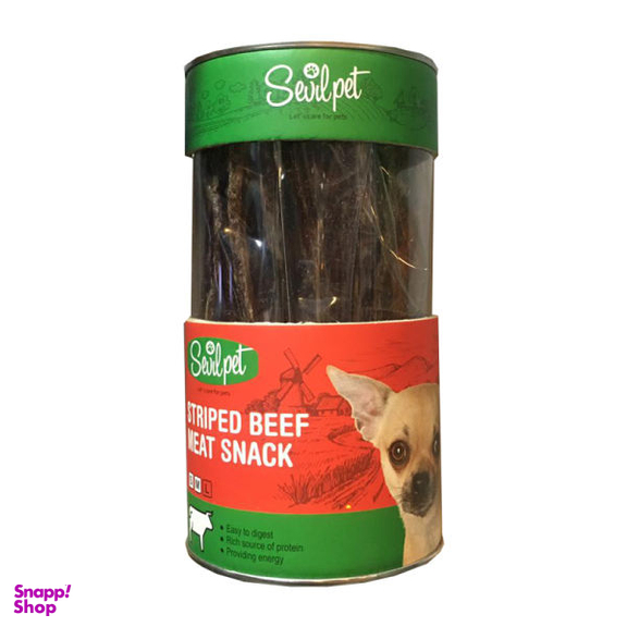 غذای تشویقی سگ سویل پت مدل Striped Beef Meat Snack وزن 150 گرم