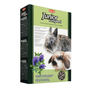 غذای بچه خرگوش پادوان مدل Junior Coniglietti وزن 850 گرم