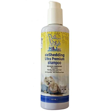 شامپو ضد شوره سگ و گربه اچ اند جی پت مدل Deshedding حجم 330 میلی لیتر