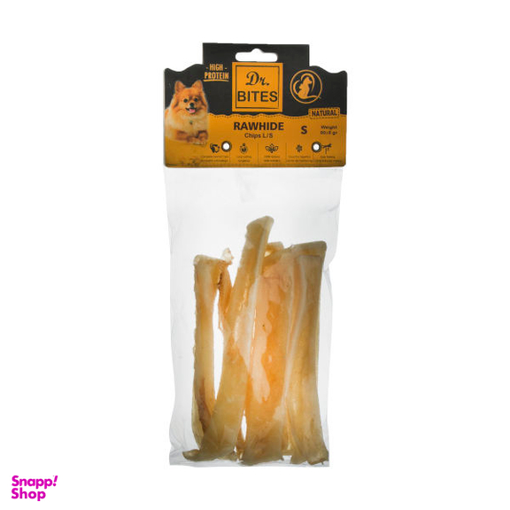 غذای تشویقی سگ دکتر بایتس مدل Rawhide Chips وزن 85 گرم