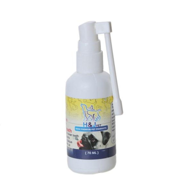 اسپری خوشبو کننده دهان سگ اچ اندجی پت مدل Oral Care حجم 70 میلی لیتر