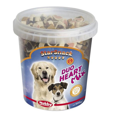 تشویقی سگ نوبی مدل Heart Starsnack Mix وزن 500 گرم