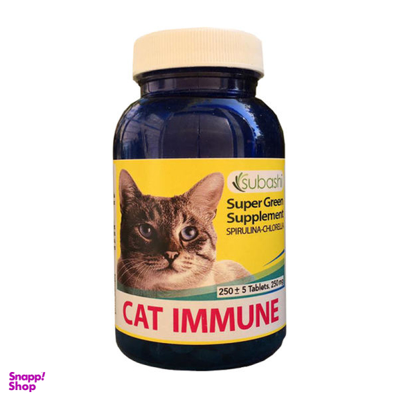 قرص مکمل غذای گربه سوباشی مدل Cat Immune وزن 95 گرم بسته 250 عددی