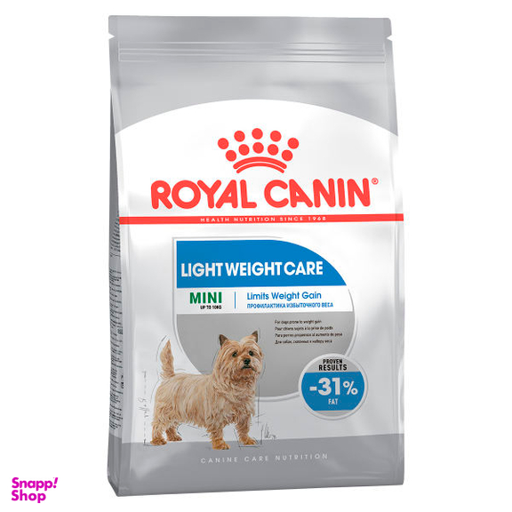غذای خشک سگ رویال کنین مدل Mini Light Weight Care وزن 3 کیلوگرم