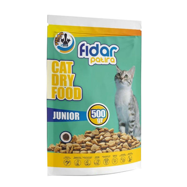 غذای خشک گربه فیدار پاتیرا مدل Junior وزن 500 گرم