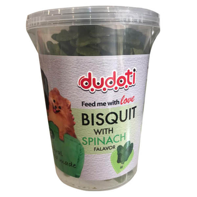 تشویقی سگ دودوتی (Dudoti) مدل Spinach وزن 150 گرم