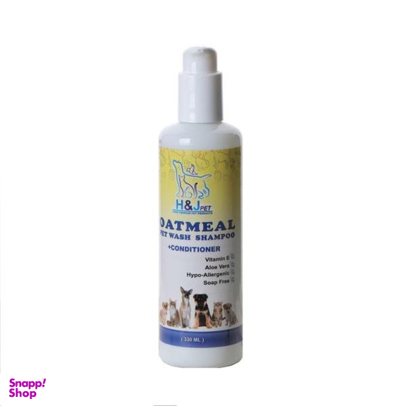 شامپوی سگ و گربه اچ اند جی پت (H&J Pet) مدل 2-Oatmeal حجم 330 میلی لیتر