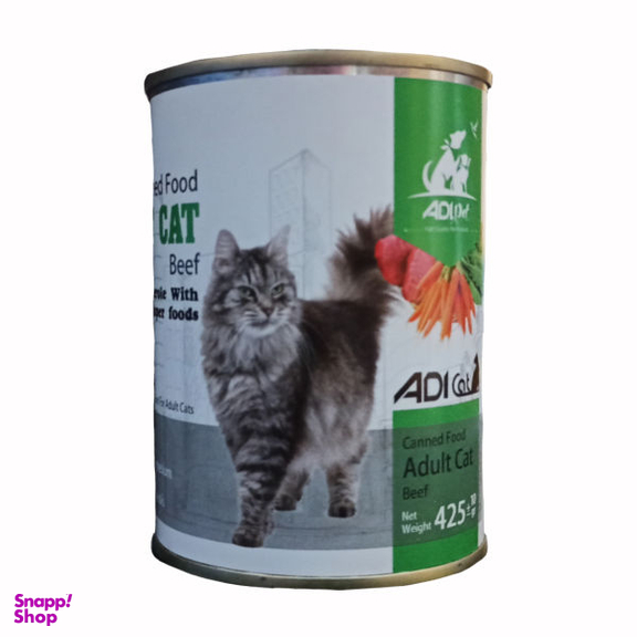 غذای کنسرو گربه آدی (Adi) مدل Beef-425 وزن 425 گرم