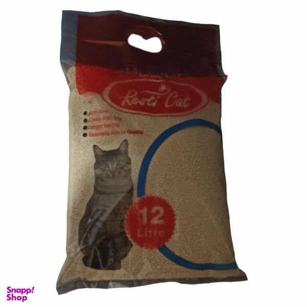 خاک بستر گربه رستی کت (Resti Cat) مدل Eco-12 حجم 12 لیتر