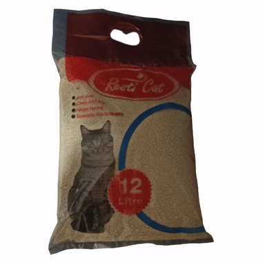 خاک بستر گربه رستی کت (Resti Cat) مدل Eco-12 حجم 12 لیتر