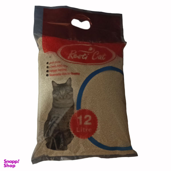 خاک بستر گربه رستی کت (Resti Cat) مدل Eco-12 حجم 12 لیتر