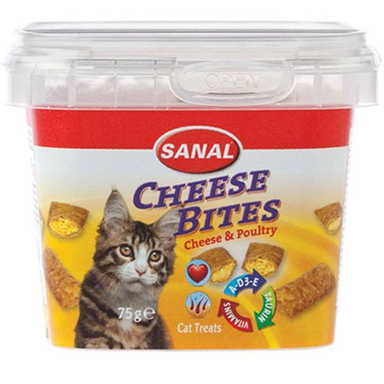 تشویقی گربه سانال (Sanal) مدل Cheese Bites وزن 75 گرم