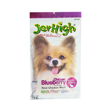 تشویقی سگ جرهای (JerHigh) مدل Blueberry وزن 70 گرم