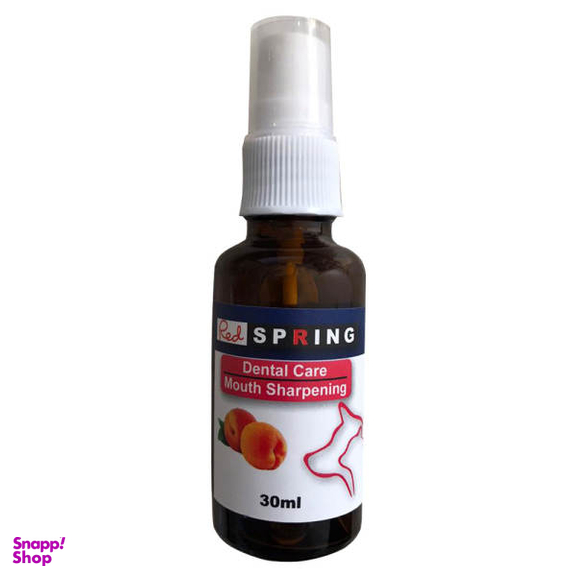 اسپری دنتال سگ و گربه رد اسپرینگ مدل Peach حجم 30 میلی لیتر