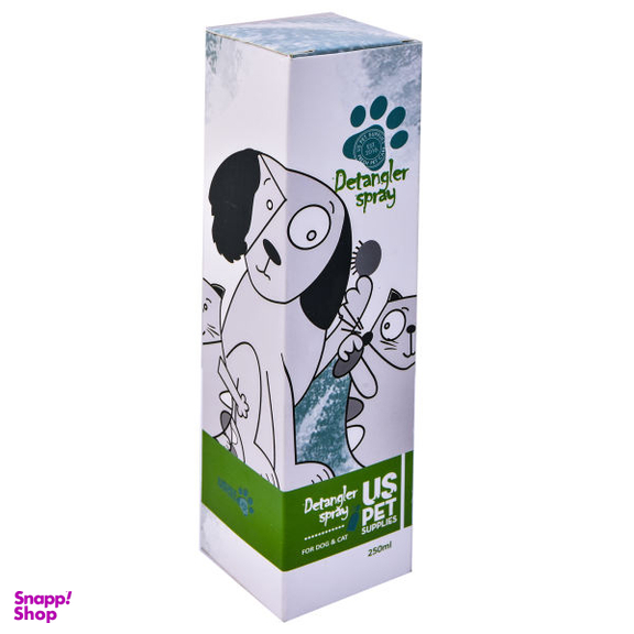 اسپری گره باز کن سگ و گربه یو اس پت کد 86661 حجم 250 میلی لیتر