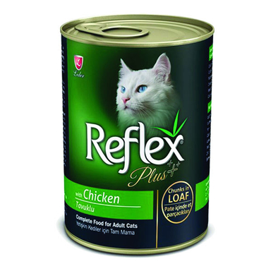 کنسرو غذای گربه رفلکس (Reflex) پلاس مدل مرغ وزن 400 گرم