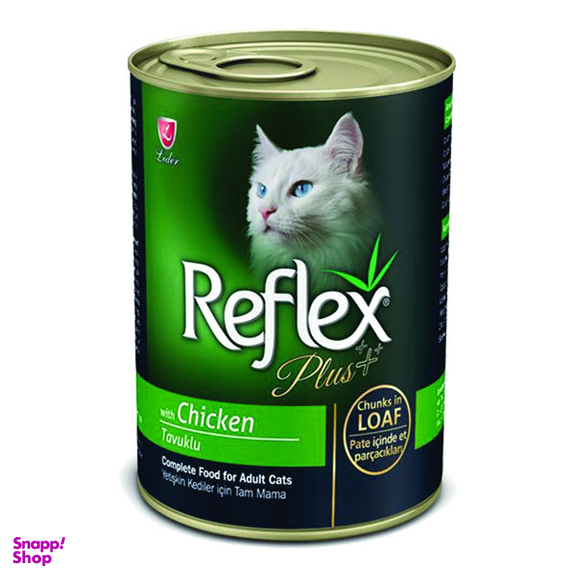 کنسرو غذای گربه رفلکس (Reflex) پلاس مدل مرغ وزن 400 گرم
