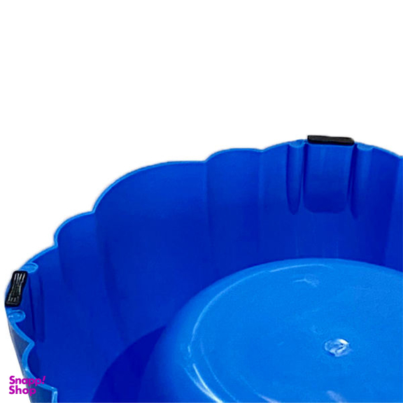 ظرف آب و غذای سگ و گربه مدل Flower کد Blu-200