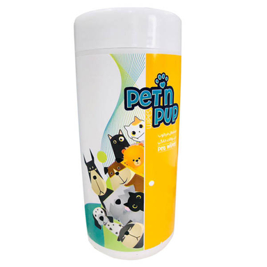 دستمال مرطوب حیوانات پت این پاپ مدل Pet Wipes بسته 50 عددی