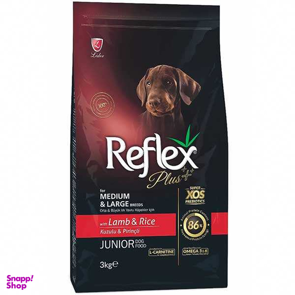 غذای سگ نابالغ رفلکس پلاس مدل Reflex Lamb And Rice وزن 3 کیلوگرم