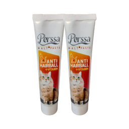 خمیر مالت گربه پرسا (Perssa) مدل Vitaminand Hairball وزن 100 گرم بسته 2 عددی