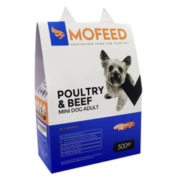 غذای خشک سگ مفید مدل مینی داگ ادالت Poultry&beef وزن 500 گرم
