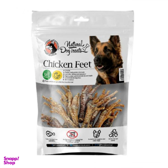 تشویقی سگ هاپومیل (Haapoo Meal) مدل Chicken Feet وزن 250 گرم