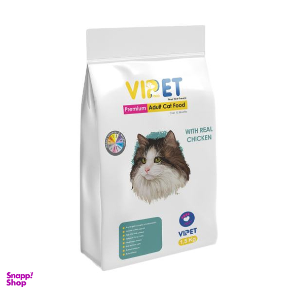 غذای خشک گربه بالغ وی پت مدل Adult Cat وزن 1.5 کیلوگرم
