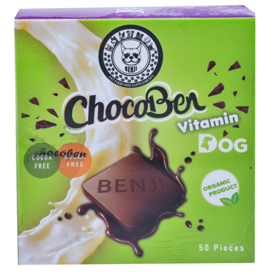 غذای تشویقی سگ بنجی (Benji) مدل شوکوبن ویتامین کد Pr-4 وزن 130 گرم