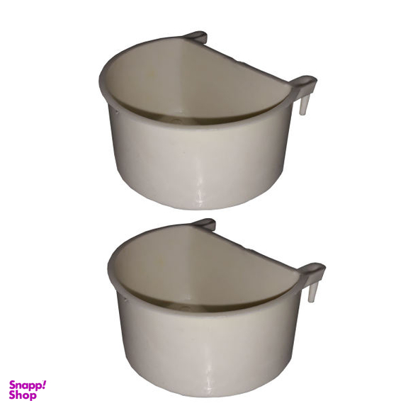 ظرف غذای پرنده کد A76 بسته 2 عددی