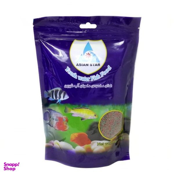 غذای خشک ماهی آسیان استار مدل B وزن 300 گرم