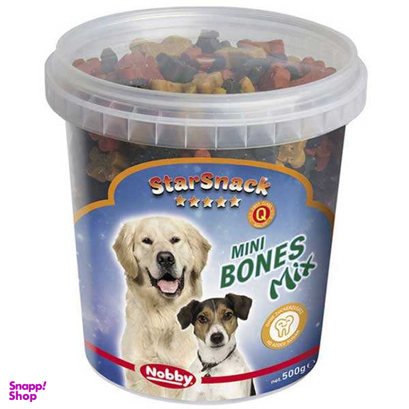تشویقی سگ نوبی استاراسنک مدل Starsnack Mini Bones Mix وزن 500 گرم