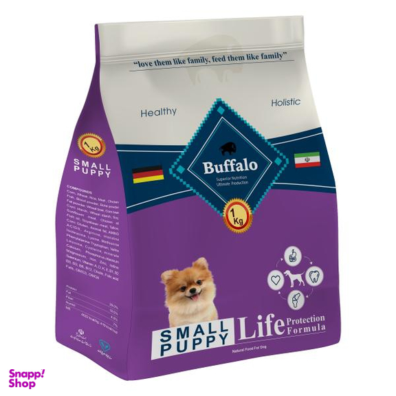 غذای خشک سگ بوفالو مدل Small Puppy وزن 1 کیلوگرم
