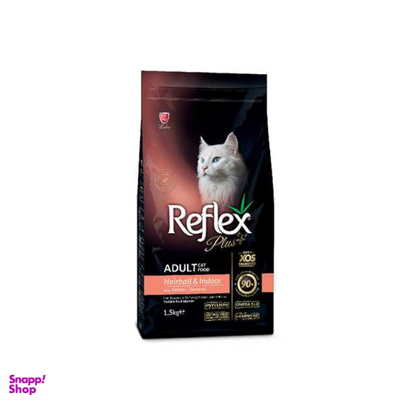 غذای خشک گربه رفلکس مدل Anti-Hairball With Salmon وزن 1.5 کیلوگرم