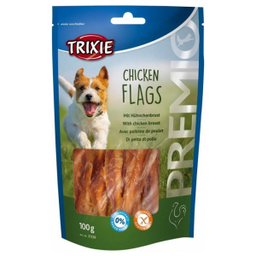 غذای تشویقی سگ تریکسی مدل Chicken Flags وزن 100 گرم